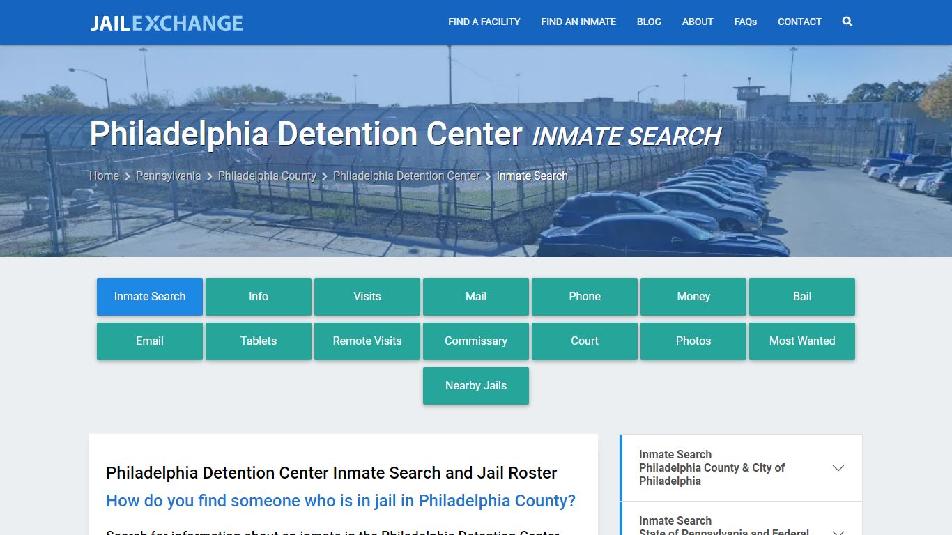 Inmate Search: Roster & Mugshots - Philadelphia Detention Center, PA